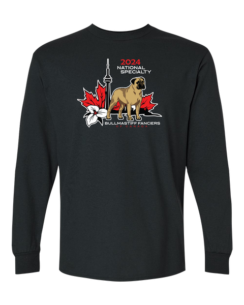 Bullmastiff Fanciers of Canada Adult Long Sleeve T-Shirt with Printed Logo