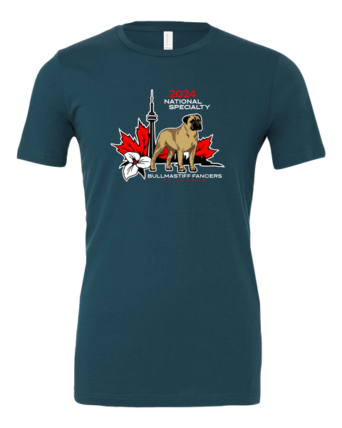 Bullmastiff Fanciers of Canada Adult Jersey T-Shirt with Printed Logo