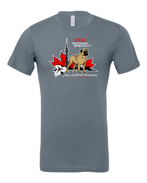 Bullmastiff Fanciers of Canada Adult Jersey T-Shirt with Printed Logo