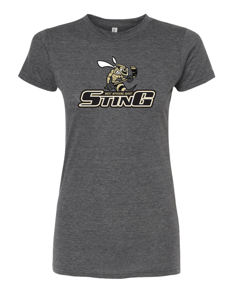 Sting Ladies' Deluxe Blend T-Shirt with Printed Logo