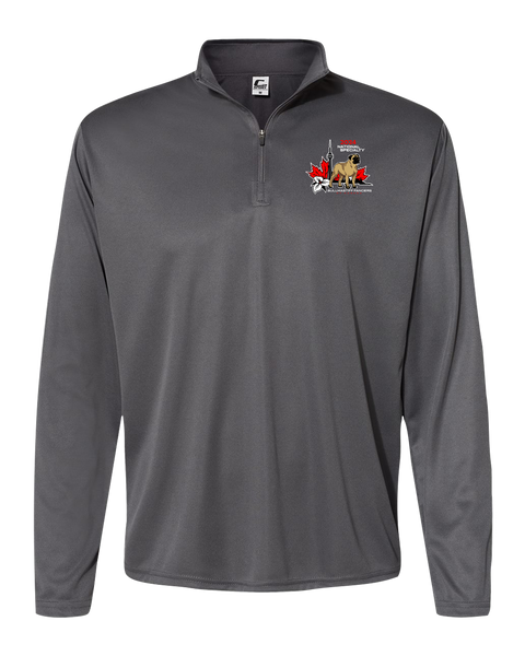 Bullmastiff Fanciers of Canada Adult Quarter-Zip Pullover with Printed Logo