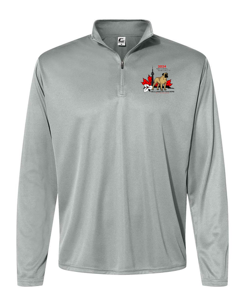 Bullmastiff Fanciers of Canada Adult Quarter-Zip Pullover with Printed Logo