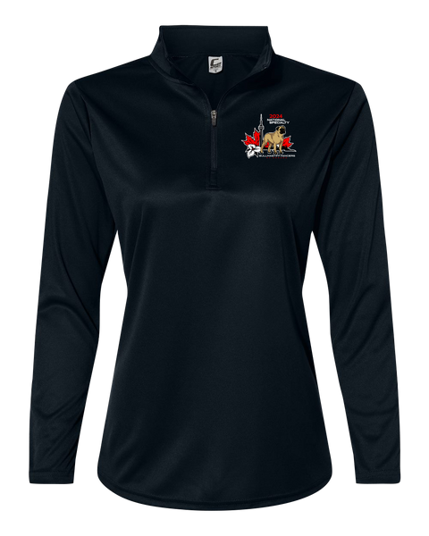 Bullmastiff Fanciers of Canada Ladies' Quarter-Zip Pullover with Printed Logo