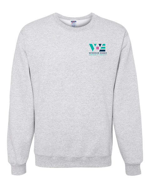 Windsor Essex Community Housing Adult Crewneck Sweatshirt with Left Chest Embroidered Logo