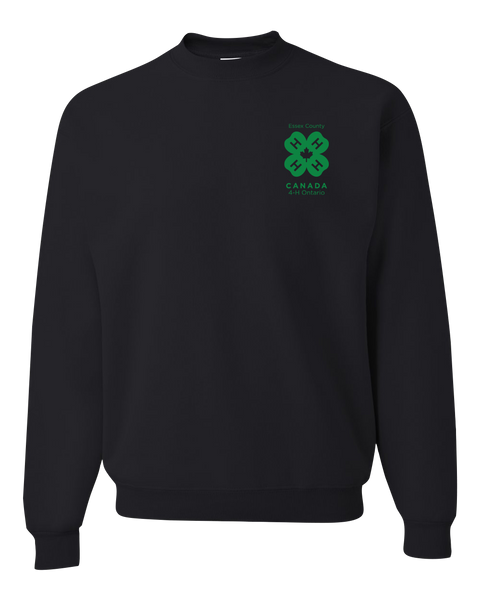 Essex County 4-H Youth Crewneck Sweatshirt with Left Chest Embroidered Logo