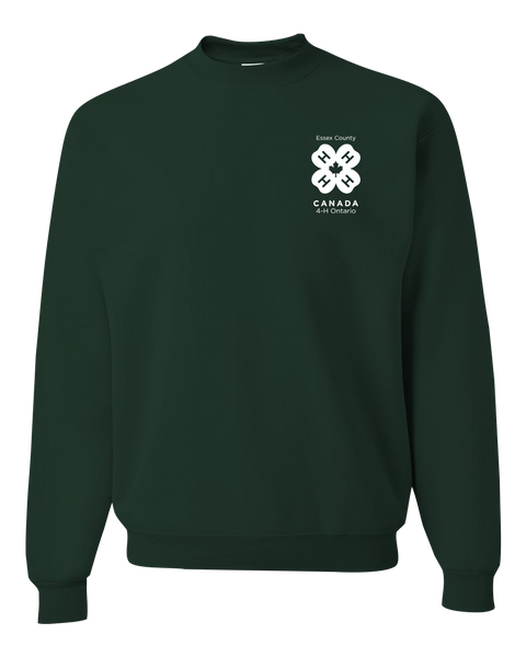 Essex County 4-H Adult Crewneck Sweatshirt with Left Chest Embroidered Logo