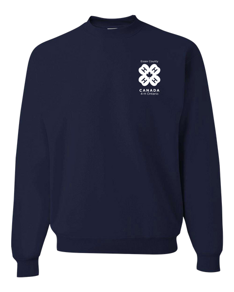 Essex County 4-H Youth Crewneck Sweatshirt with Left Chest Embroidered Logo