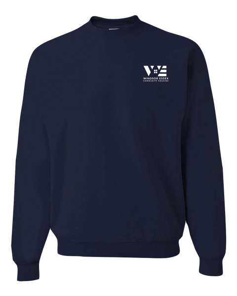 Windsor Essex Community Housing Adult Crewneck Sweatshirt with Left Chest Embroidered Logo