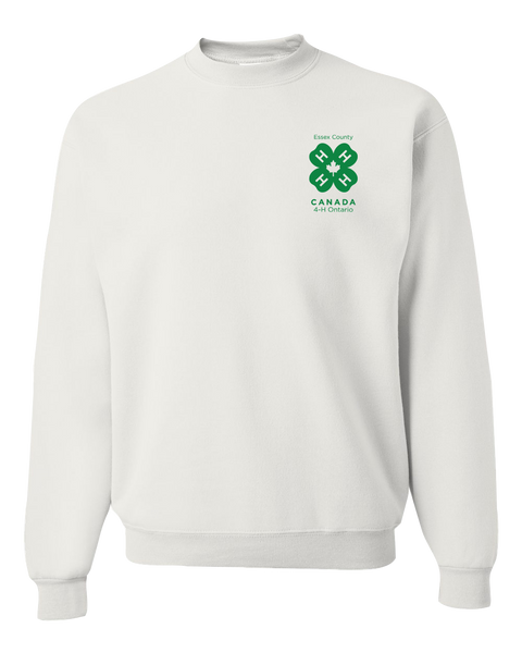 Essex County 4-H Adult Crewneck Sweatshirt with Left Chest Embroidered Logo