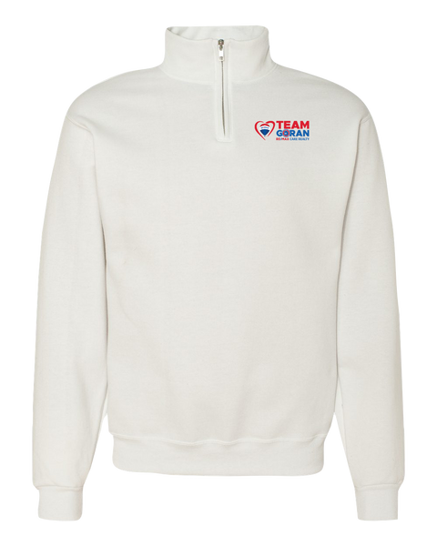 Team Goran Collar Quarter-Zip Sweatshirt Embroidered Logo