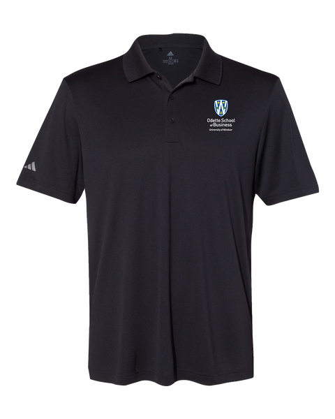 Odette Mens' Adidas® Mélange Polo with Embroidered Logo