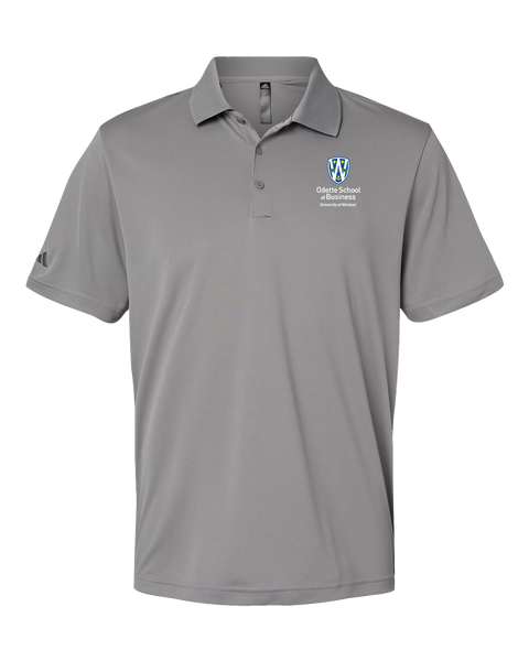 Odette Mens' Adidas® Mélange Polo with Embroidered Logo