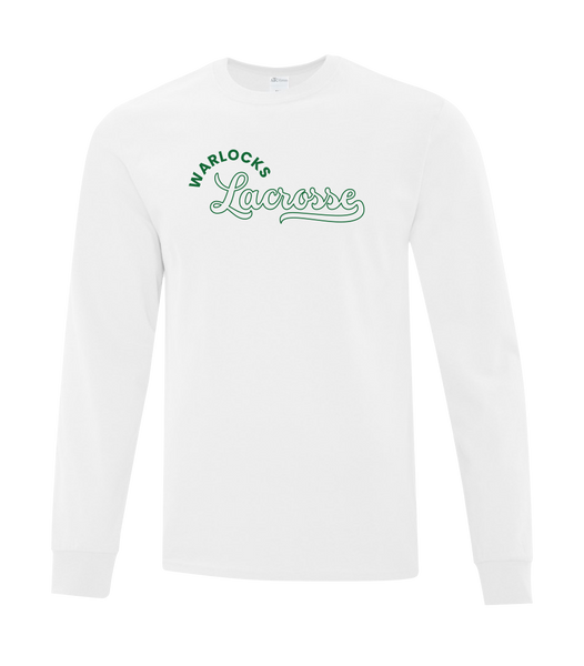 Warlocks Lacrosse Script Youth Cotton Long Sleeve