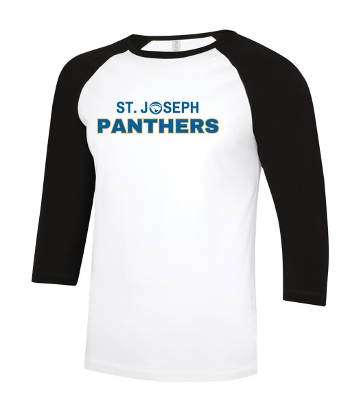 St. Joseph Youth Two Toned Baseball T-Shirt with Printed Logo