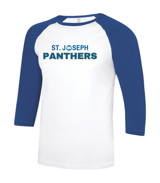 St. Joseph Youth Two Toned Baseball T-Shirt with Printed Logo