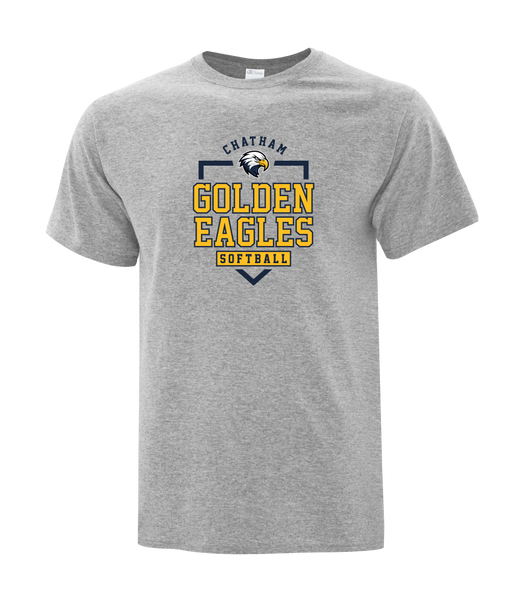 Chatham Golden Eagles Youth Cotton T-Shirt with Printed logo