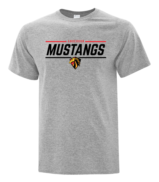 Anderdon Mustangs Italic Youth Cotton T-Shirt with Printed logo