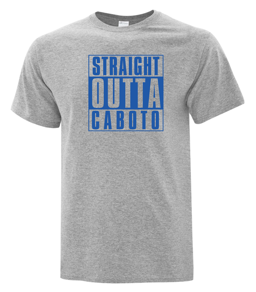 "Straight Outta Caboto" Youth Cotton T-Shirt with Printed logo