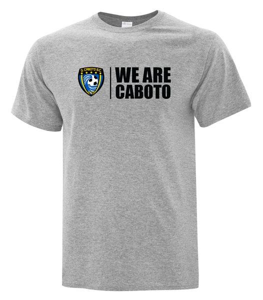 "We Are Caboto" Adult Cotton T-Shirt with Printed logo