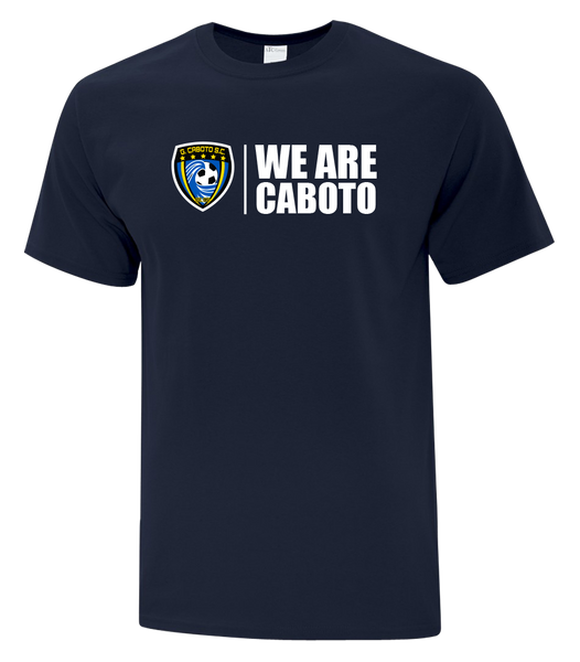 "We Are Caboto" Adult Cotton T-Shirt with Printed logo