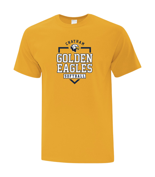 Chatham Golden Eagles Youth Cotton T-Shirt with Printed logo