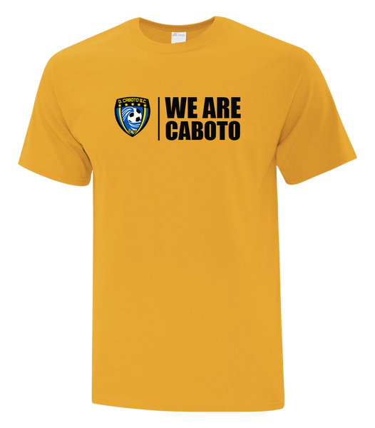 "We Are Caboto" Adult Cotton T-Shirt with Printed logo