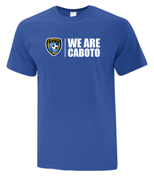 "We Are Caboto" Adult Cotton T-Shirt with Printed logo