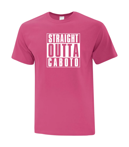 "Straight Outta Caboto" Youth Cotton T-Shirt with Printed logo