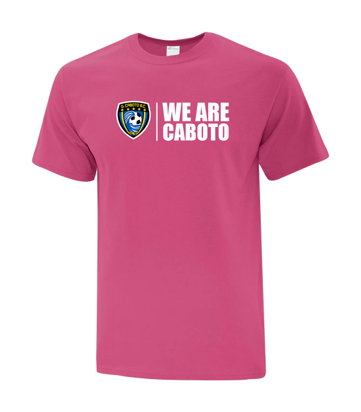 "We Are Caboto" Adult Cotton T-Shirt with Printed logo