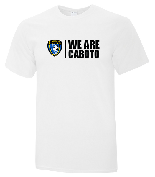 "We Are Caboto" Adult Cotton T-Shirt with Printed logo