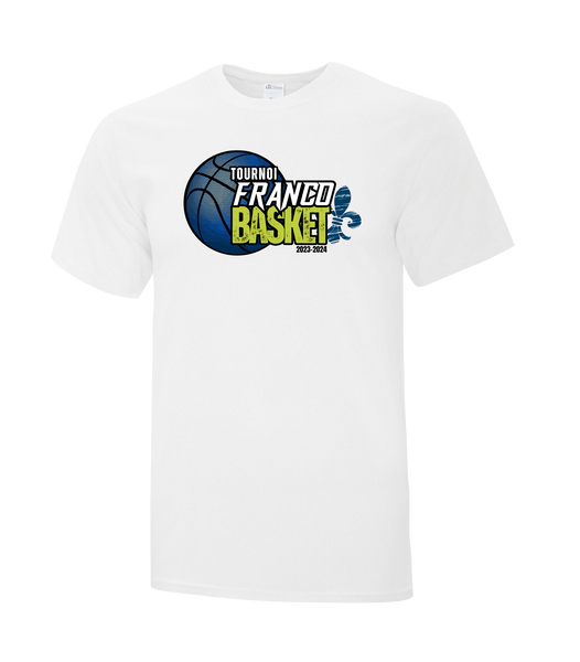 Tournoi Franco Basket 2023-2024 Youth Cotton Tshirt with Full Colour Logo