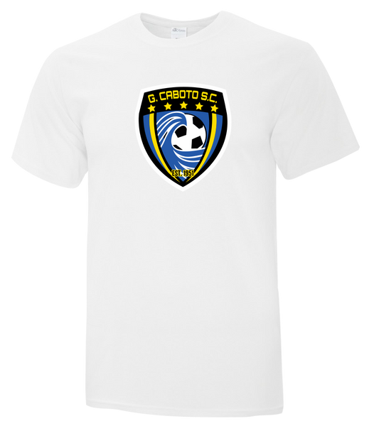 Caboto SC Crest Adult Cotton T-Shirt with Printed logo