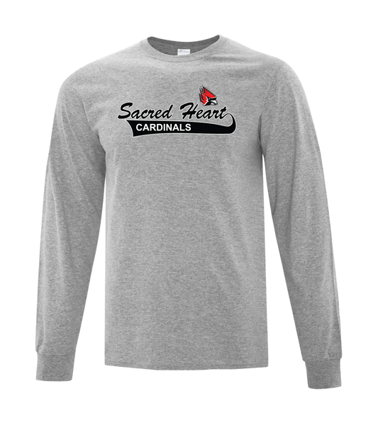 Sacred Heart Youth Cotton Long Sleeve with Printed Logo