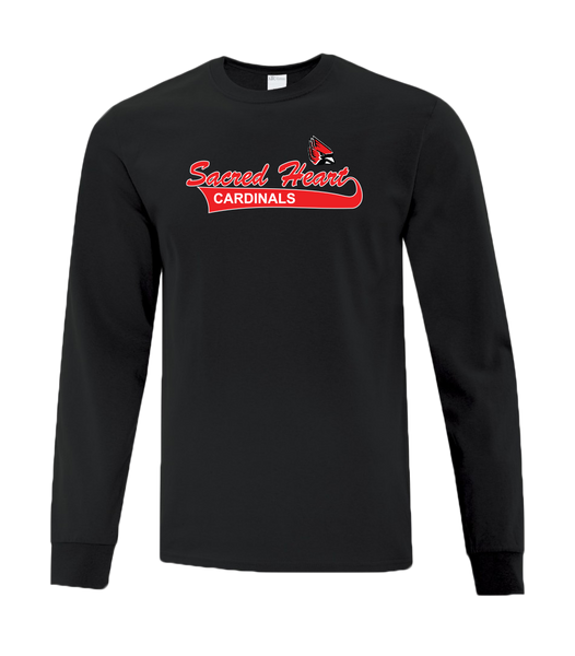 Sacred Heart Youth Cotton Long Sleeve with Printed Logo