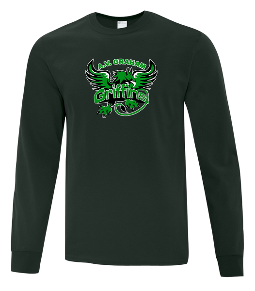 Griffins Adult Cotton Long Sleeve with Printed Logo