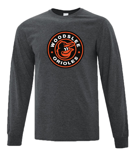 Woodslee Orioles Adult Cotton Long Sleeve with Printed Logo