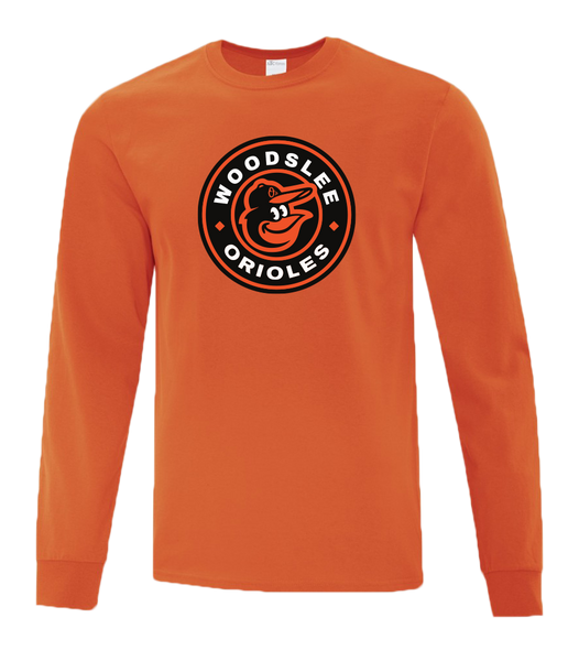 Woodslee Orioles Adult Cotton Long Sleeve with Printed Logo