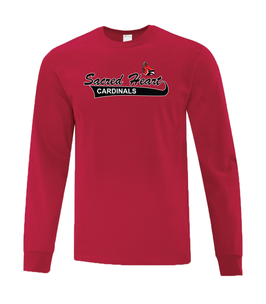 Sacred Heart Youth Cotton Long Sleeve with Printed Logo