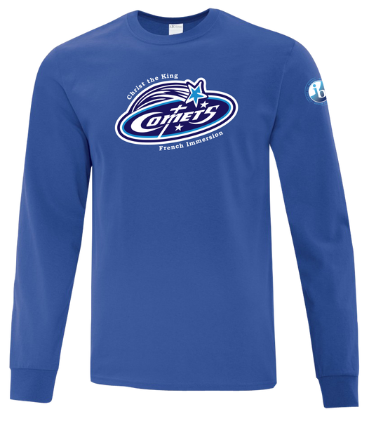 Comets Youth Cotton Long Sleeve with Printed Logo