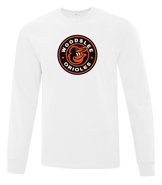 Woodslee Orioles Adult Cotton Long Sleeve with Printed Logo