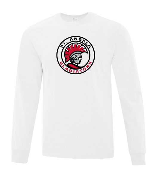 S. Angela Gladiators Adult Cotton Long Sleeve with Printed Logo