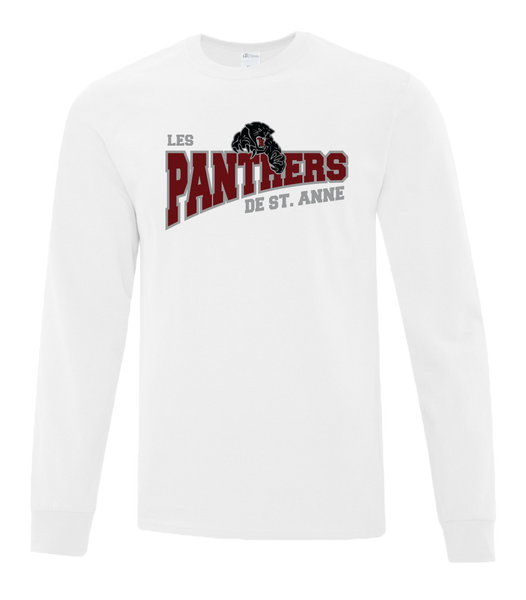 St. Anne Panthers Youth Cotton Long Sleeve with Printed Logo