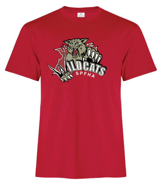 Wildcats SPFHA Youth Cotton T-Shirt with Printed Logo