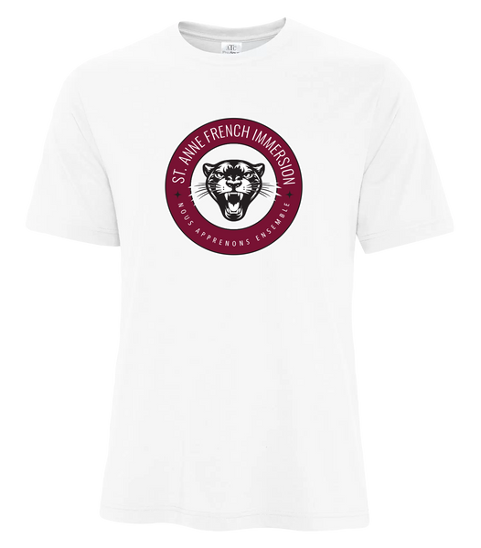 St. Anne French Immersion Youth Cotton T-Shirt with Printed logo