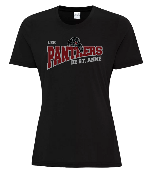 St. Anne Panthers Ladies Cotton T-Shirt with Printed logo