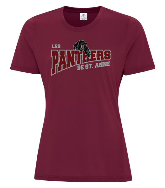 St. Anne Panthers Ladies Cotton T-Shirt with Printed logo