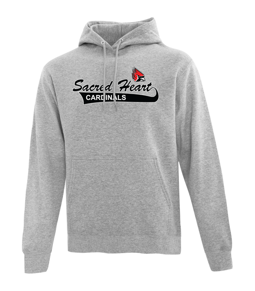 Sacred Heart Youth Cotton Pull Over Hooded Sweatshirt with Applique Logo