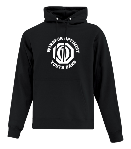 Windsor Optimist Band Adult Cotton Pull Over Hooded Sweatshirt with Printed Logo