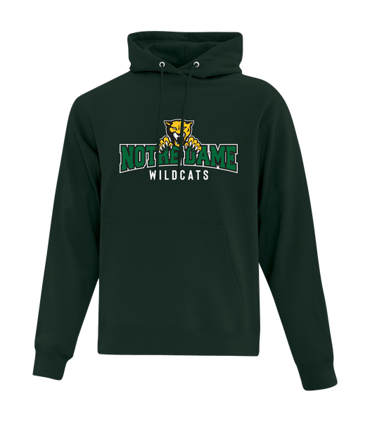 Wildcats Cotton Pull Over Hooded Sweatshirt with Embroidered Logo YOUTH