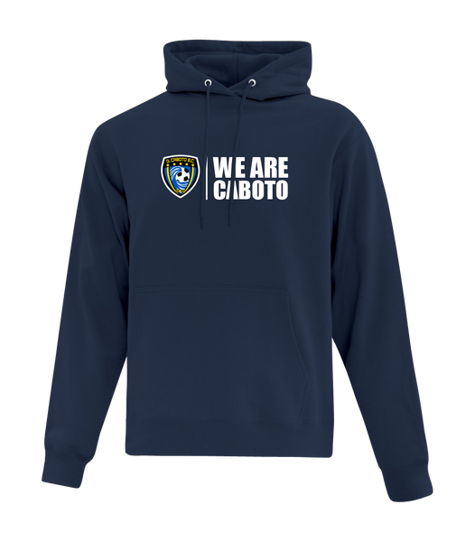 "We Are Caboto" Adult Cotton Pull Over Hooded Sweatshirt with Printed Logo